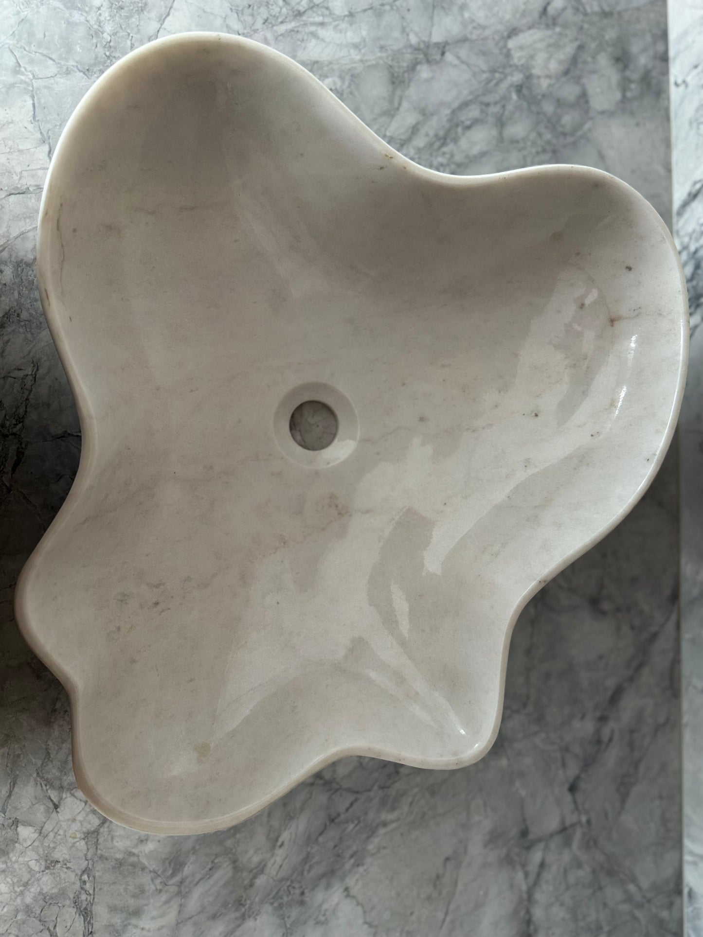 Wavy Marble sink