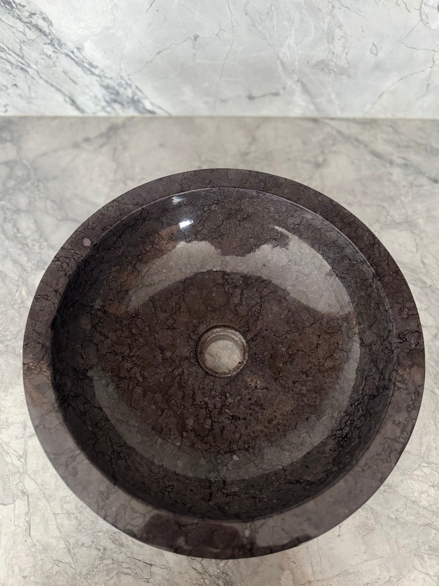 Marble sink D=400mm